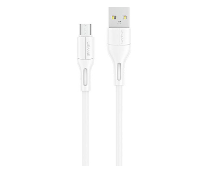 Kabel USAMS Kabel U68 microUSB 2A Fast Charge 1m biały SJ502USB02